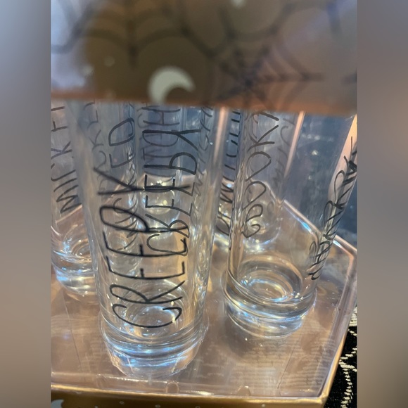 HALLOWEEN  5 PC SHOT GLASS SET 💀🕸️🖤🧡🌙 - Picture 4 of 9